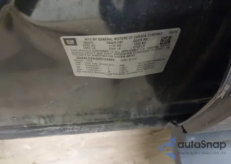 2017 Chevrolet Equinox Lt из США, поврежденный, VIN 2GNALCEK9H6124463